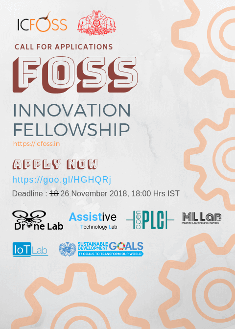 Application are Invited from Graduates for For Innovation Fellowship Program by ICFOSS 2 ICFOSS Fellowship